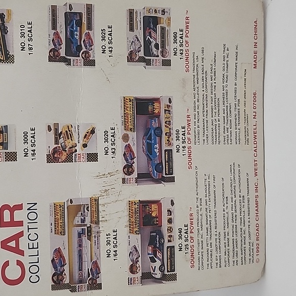 1992 Road Champs Official Stock Car Collection Richard Petty NWT - Picture 7 of 7